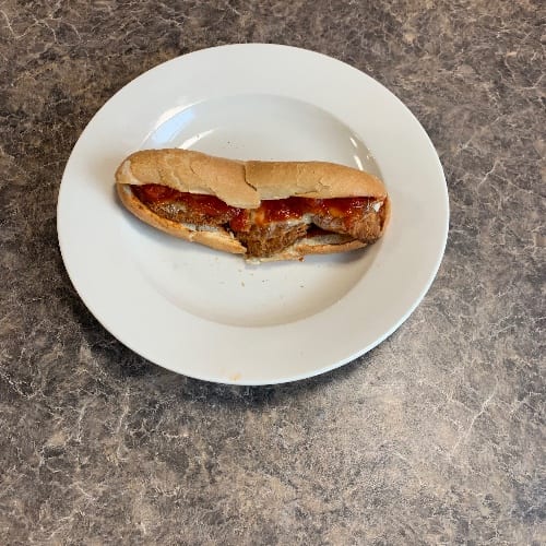 Small Chicken Cutlet Parm Style Sub.