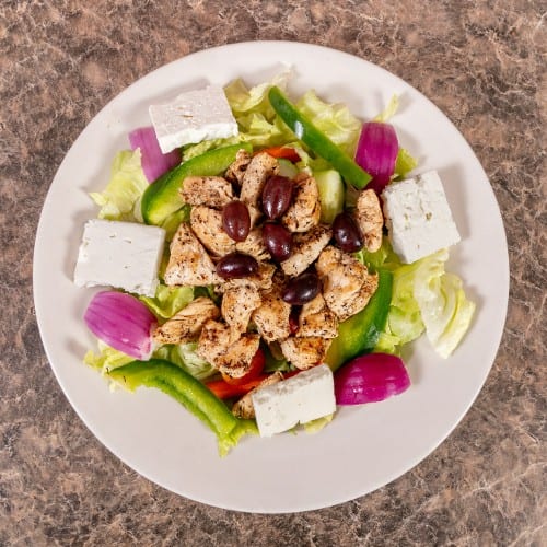 Greek Grilled Chicken Salad.